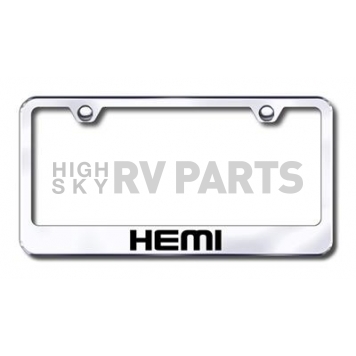 Automotive Gold License Plate Frame - Silver Stainless Steel - LFHEMEC