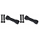 Kentrol Hood Latch Matte Polyurethane Black Set Of 2 - 70071