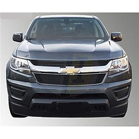 TFP (International Trim) Grille Insert - Mesh Trapezoid ABS Plastic Black Gloss - 68676GIB