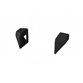 Rugged Ridge Bumper End Powder Coated Black Aluminum - 1154110