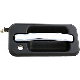 Help! By Dorman Exterior Door Handle - Plastic Silver Lever And Black Housing Single - 83398