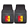 Fan Mat Floor Mat - Universal Fit Black Vinyl Set of 2 - 13941