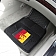 Fan Mat Floor Mat - Universal Fit Black Vinyl Set of 2 - 13941
