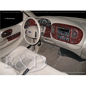 B & I Fender Dash Panel Trim 3D039B5SNB
