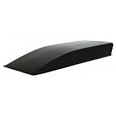 Harwood Fiberglass Hood Scoop - Cowl Induction Gelcoat Black - 1126