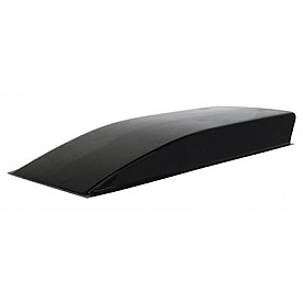 Harwood Fiberglass Hood Scoop - Cowl Induction Gelcoat Black - 1126