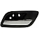 Help! By Dorman Interior Door Handle - Plastic Black Housing With Silver Lever Single - 81184