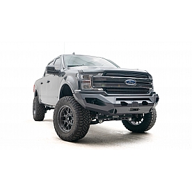 Fab Fours Bumper Vengeance 1-Piece Design Steel Black - FF18-X4551-1