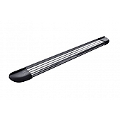 Romik USA Running Board Silver Aluminum Stationary - 20032418