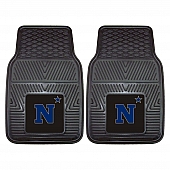 Fan Mat Floor Mat - Universal Fit Black Vinyl Set of 2 - 20616