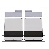 Go Industries Mud Flap Weight - Rectangle Silver Stainless Steel - 719