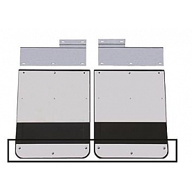 Go Industries Mud Flap Weight - Rectangle Silver Stainless Steel - 719