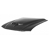 Harwood Fiberglass Hood - Cowl Induction Gloss Fiberglass Black - B42304