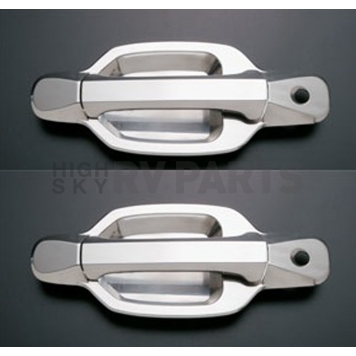All Sales Exterior Door Handle -  Chrome Plated Aluminum Set Of 2 - 930C