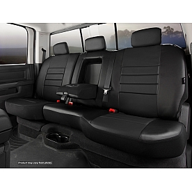 Fia Seat Cover Simulated Leather One Row - SL62-24 BLK/BLK