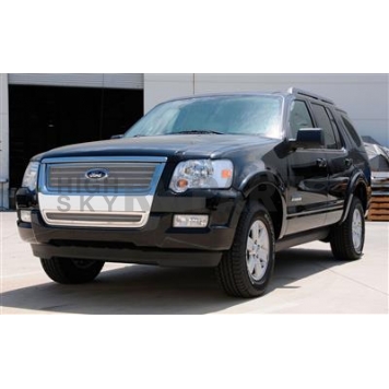 T-Rex Truck Products Grille Insert - Mesh Rectangular Polished Stainless Steel - 54659