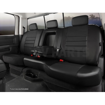 Fia Seat Cover Simulated Leather One Row - SL62-39 BLK/BLK
