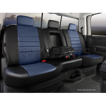 Fia Seat Cover Simulated Leather One Row - SL62-55 BLUE