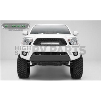 T-Rex Truck Products Grille Insert - Honeycomb Trapezoid Black Powder Coated Steel - 7319381BR