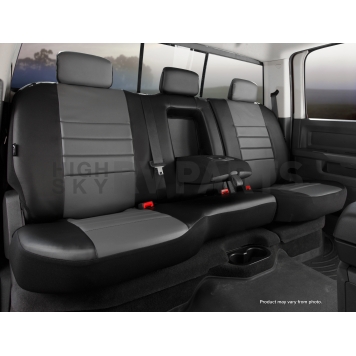 Fia Seat Cover Simulated Leather One Row - SL62-55 GRAY