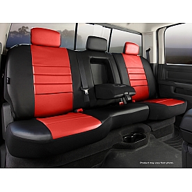 Fia Seat Cover Simulated Leather One Row - SL62-55 RED