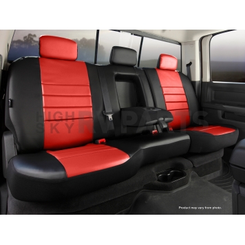 Fia Seat Cover Simulated Leather One Row - SL62-55 RED