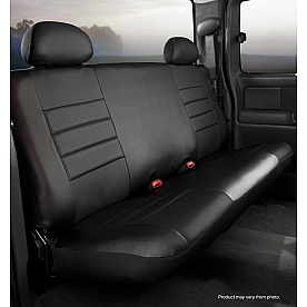 Fia Seat Cover Simulated Leather One Row - SL62-56 BLK/BLK