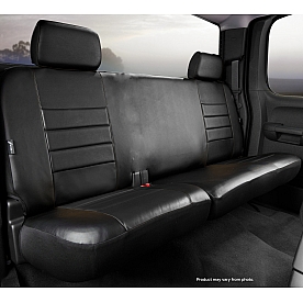 Fia Seat Cover Simulated Leather One Row - SL62-66 BLK/BLK