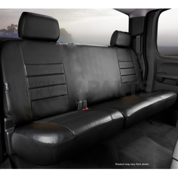 Fia Seat Cover Simulated Leather One Row - SL62-66 BLK/BLK