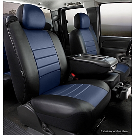 Fia Seat Cover Simulated Leather One Row - SL67-20 BLUE