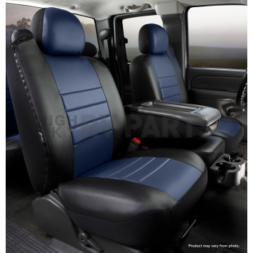 Fia Seat Cover Simulated Leather One Row - SL67-20 BLUE