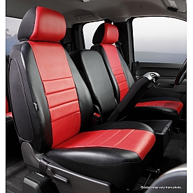 Fia Seat Cover Simulated Leather One Row - SL67-42 RED