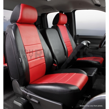 Fia Seat Cover Simulated Leather One Row - SL67-42 RED