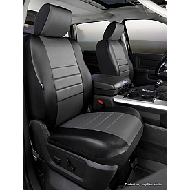 Fia Seat Cover Simulated Leather Set Of 2 - SL67-67 GRAY