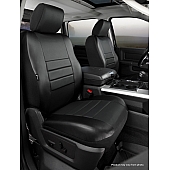 Fia Seat Cover Simulated Leather Set Of 2 - SL68-22 BLK/BLK