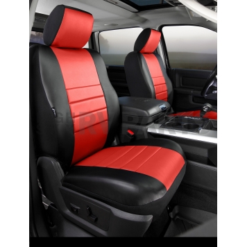 Fia Seat Cover Simulated Leather Set Of 2 - SL68-22 RED