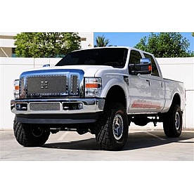 T-Rex Truck Products Grille Insert - Mesh Rectangular Polished Stainless Steel - 6715630