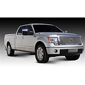 T-Rex Truck Products Grille Insert - Mesh Rectangular Polished Stainless Steel - 6715680
