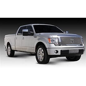 T-Rex Truck Products Grille Insert - Mesh Rectangular Polished Stainless Steel - 6715680