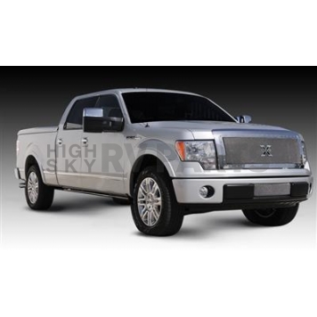 T-Rex Truck Products Grille Insert - Mesh Rectangular Polished Stainless Steel - 6715680