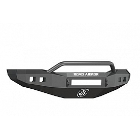 Road Armor Bumper Stealth Pre-Runner 1-Piece Design Steel Black - 407R4BNW