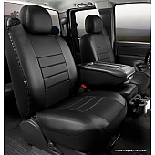 Fia Seat Cover Simulated Leather One Row - SL68-37 BLK/BLK