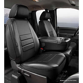Fia Seat Cover Simulated Leather One Row - SL69-37 BLK/BLK