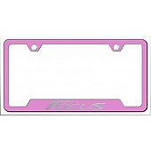Automotive Gold License Plate Frame - Pink Stainless Steel - GFFOCEP