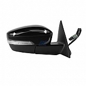 K-Source Exterior Mirror Electric OEM Black Single - 72529V