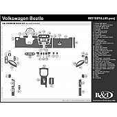 B & I Fender Dash Panel Trim WD1007ASDB