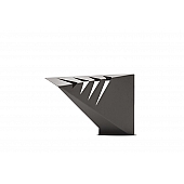 Fab Fours Fender Vent - Black Steel Matte Powder Coated Set Of 2 - JK1004-1
