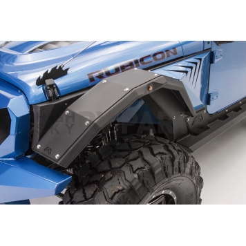 Fab Fours Fender Flare - Black Steel Bare Set Of 2 - JK1006-B