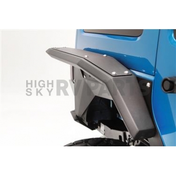Fab Fours Fender Flare - Black Steel Matte Powder Coated Set Of 2 - JK1007-1