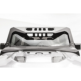 Fab Fours Windshield Frame Cover - Steel Black - JK3020-1